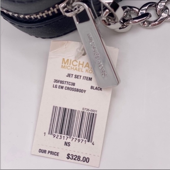 New Michael Kors EW Crossbody Black Bag - Picture 7 of 7